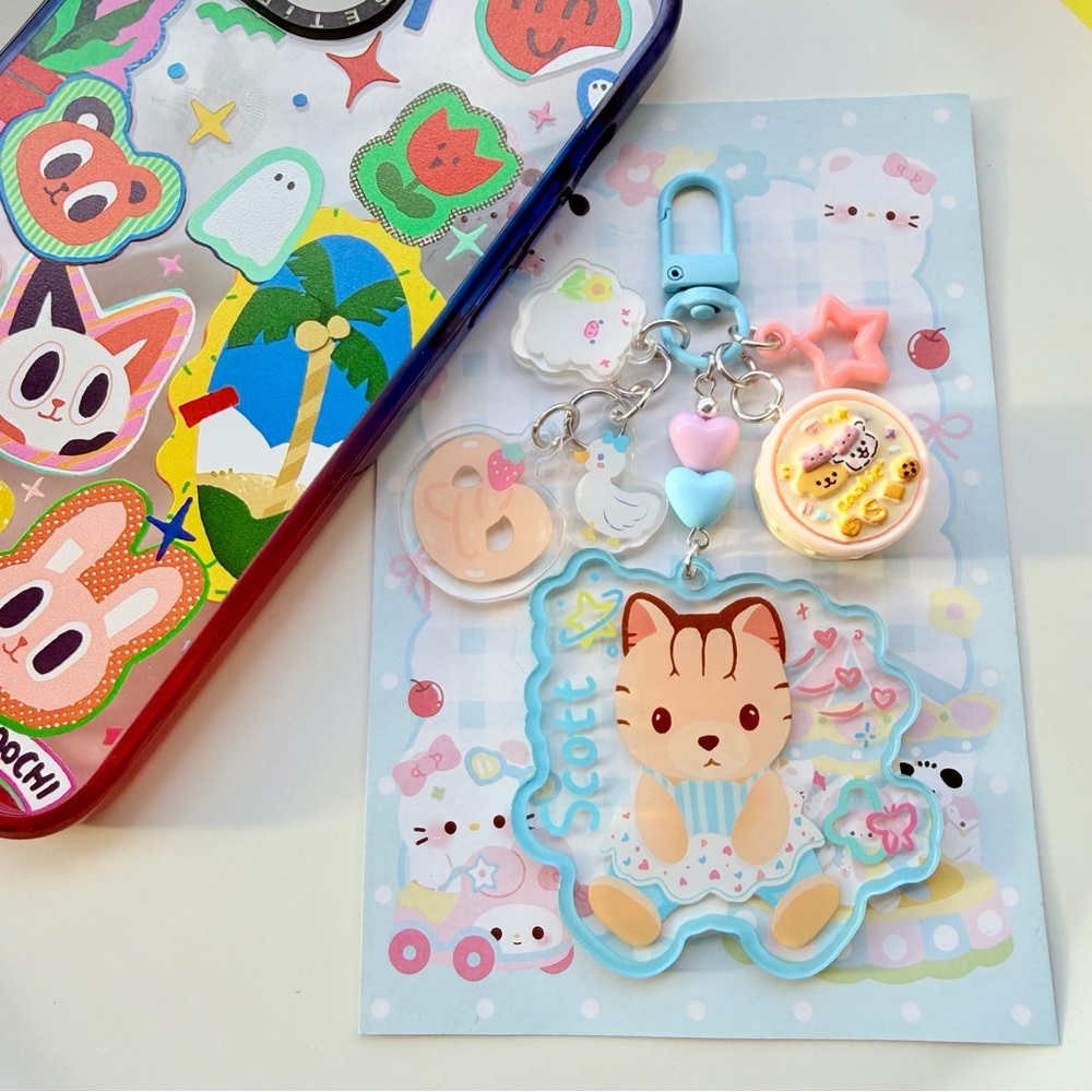 Sylvanian Family Scott double sided acrylic keychain bagcharm
